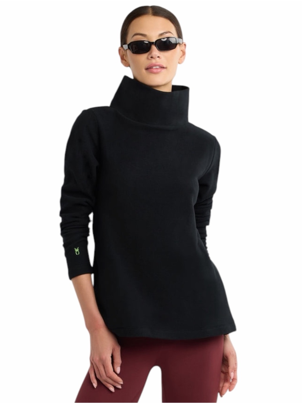 NWT – Dudley Stephens – Cobble Hill Vello Fleece Turtleneck – Black – Sz. XL